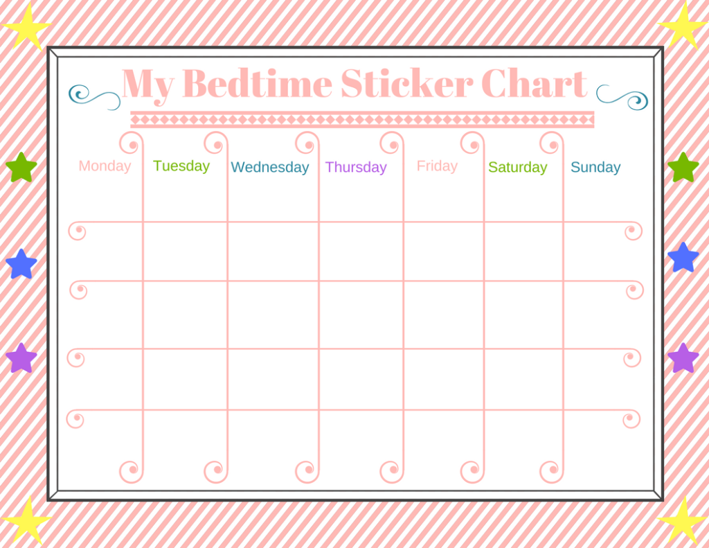 Bedtime Sticker Chart